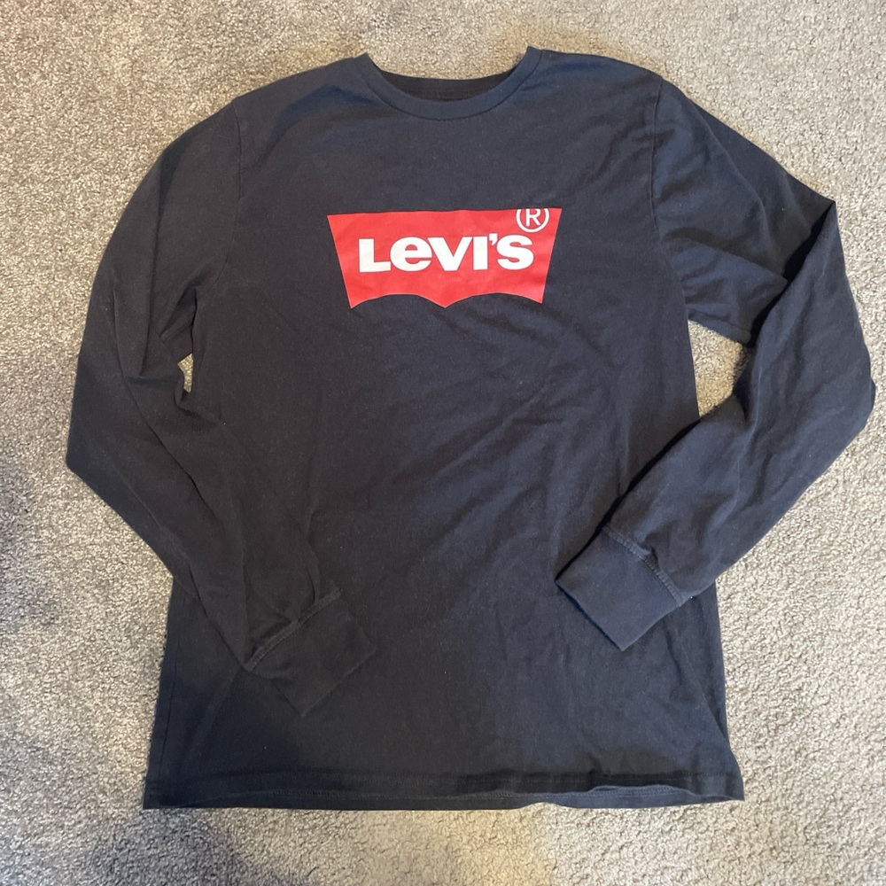 Levi's Black Long Sleeve Shirt for Men